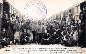 ORAN - 2E ZOUAVES - RETOUR DU MAROC DU 2E BATAILLON - 1908